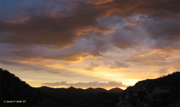 Sunset, Ruby Road